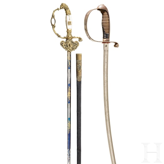 An official's sword from the reign of King Maximilian II of Bavaria (1848-64)