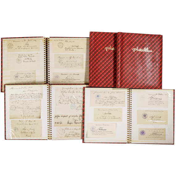 A large group of autographs from the Kingdom of Hanover to the Reichswehr from 1863-1935