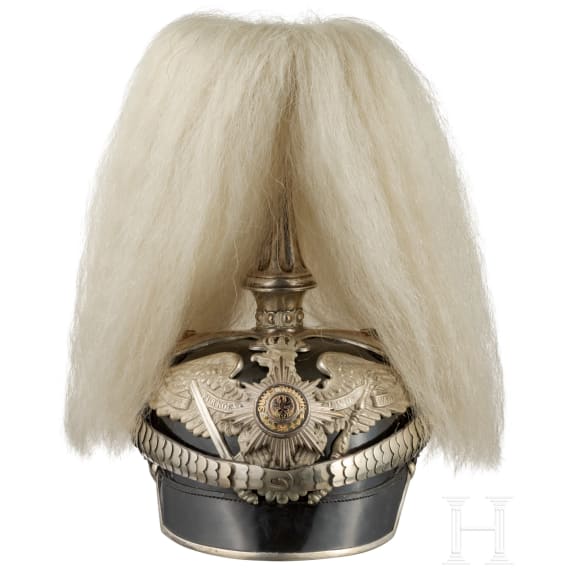 A helmet for officers in the Prussian General Staff, with parade plume, circa 1900