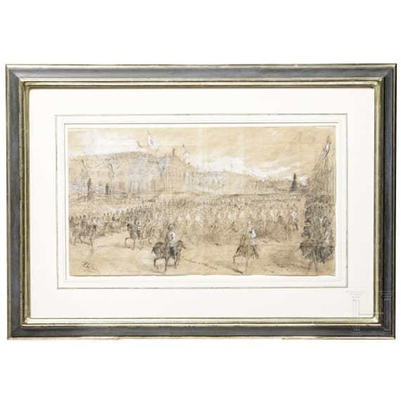 Robert Thomas Landells – "Victory Parade 1871 in Berlin Unter den Linden"