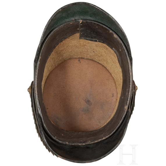 A shako for reserve officers of the Jäger-Bataillons 3, 4, 5, 6, 7, 8, 9 or 11