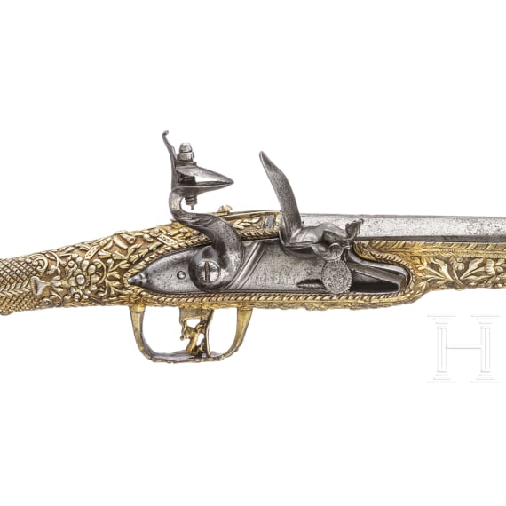 A magnificent Ionian flintlock pistol, 18th/19th century
