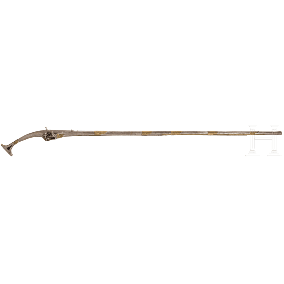 An all metal, Albanian miquelet-rifle, circa 1800