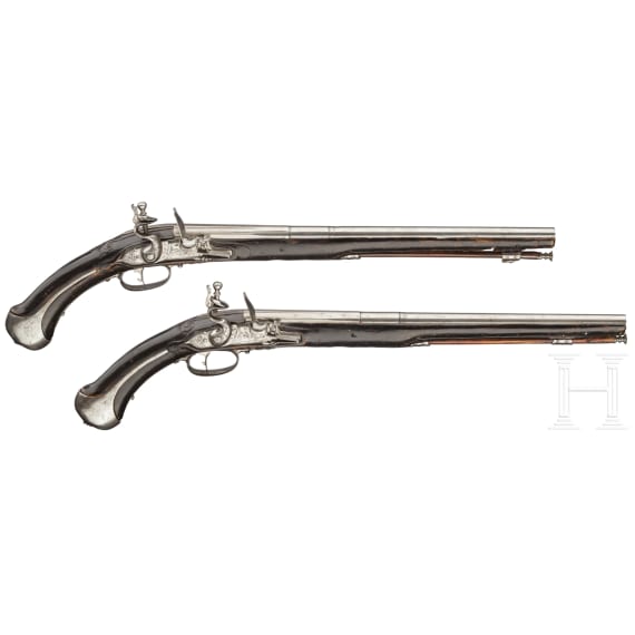 A pair of flintlock pistols, Giovanni Fondrino of Padua, circa 1680