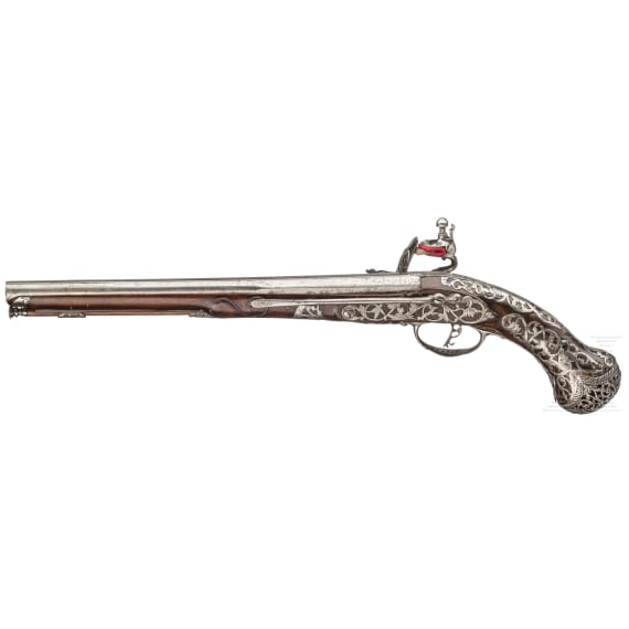 A flintlock pistol, Giovanni Cattaneo in Milan, circa 1700