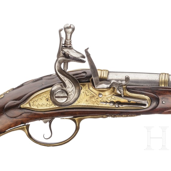 A flintlock pistol by Christof Wanner in Maastricht, early 18th century