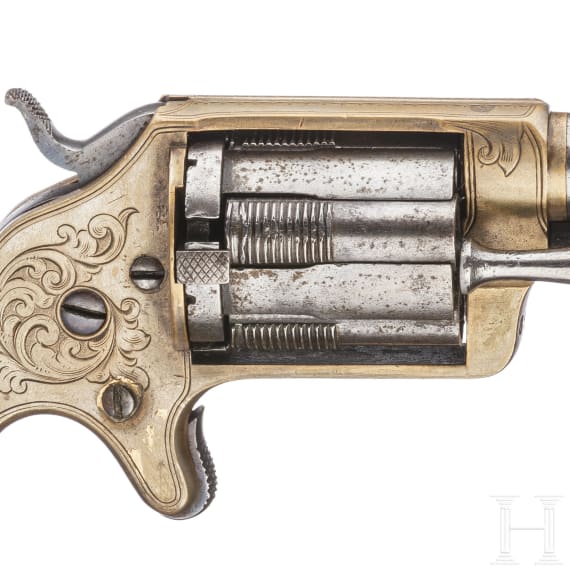 A Brooklyn Arms Slocum revolver, circa 1865