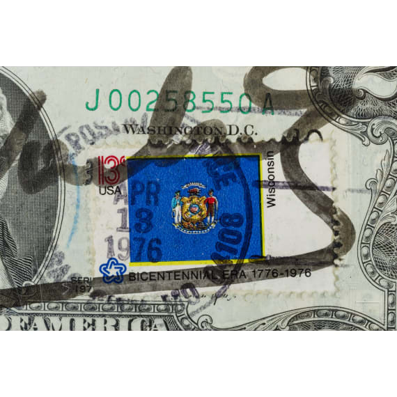 Andy Warhol - Zwei-Dollar Schein, handsigniert und gestempelt, USA, 1976