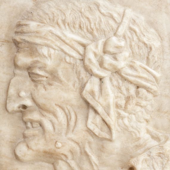 Portraitrelief eines Seer&auml;ubers, Venedig, 16./17. Jhdt.
