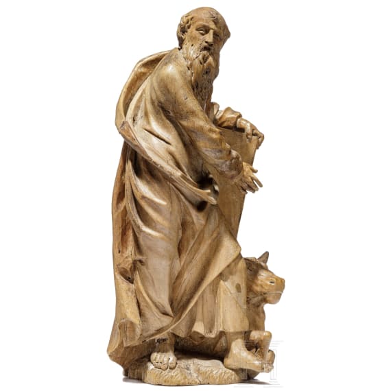 Figur des Evangelisten Lukas, Umkreis von Thomas Schwanthaler, um 1700