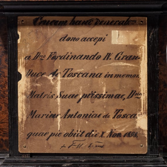 Kruzifix, Elfenbein, italienisch, um 1700, Geschenk von Ferdinand IV, Gro&szlig;herzog der Toskana