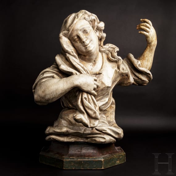 Holzfigur der Maria Magdalena, Italien, 1. H&auml;lfte 18. Jhdt.