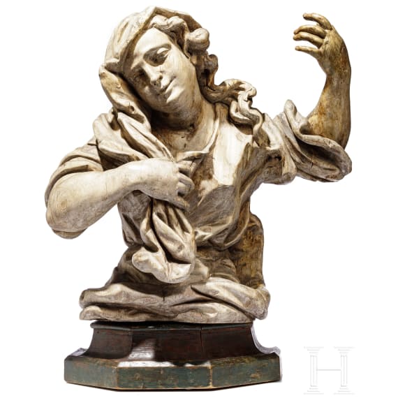 Holzfigur der Maria Magdalena, Italien, 1. H&auml;lfte 18. Jhdt.