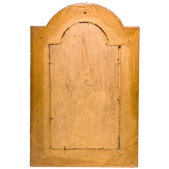 Feiner geschnitzter Christuskorpus in Barockrahmen, Italien, 18. Jhdt.
