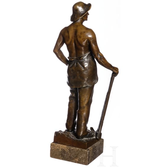 Statuette eines Bergmannes, deutsch, 19. Jhdt.