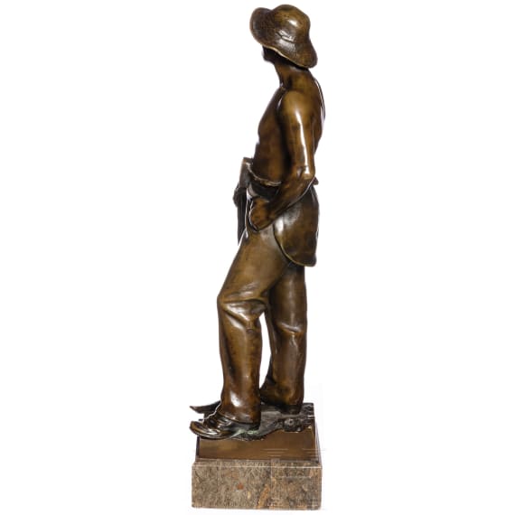 Statuette eines Bergmannes, deutsch, 19. Jhdt.