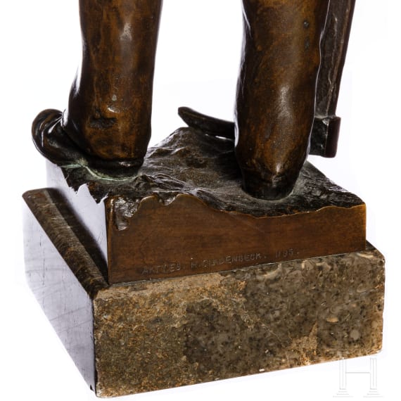 Statuette eines Bergmannes, deutsch, 19. Jhdt.