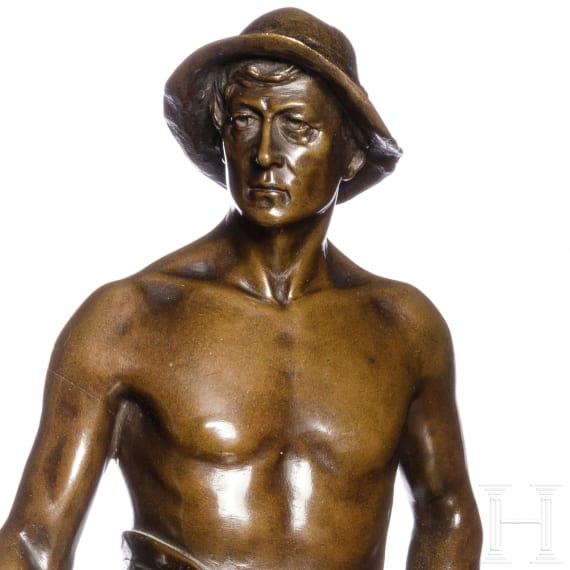 Statuette eines Bergmannes, deutsch, 19. Jhdt.