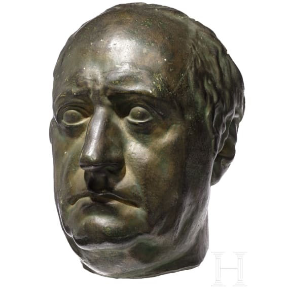 Johann Wolfgang von Goethe - bronzierte Gipsmaske
