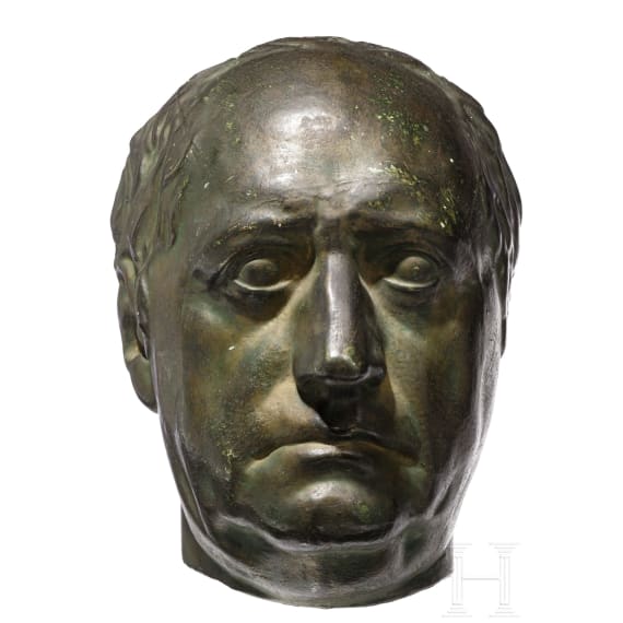 Johann Wolfgang von Goethe - bronzierte Gipsmaske