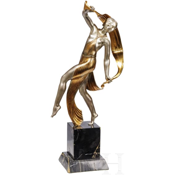 Figur einer T&auml;nzerin, Frankreich, 20. Jhdt.