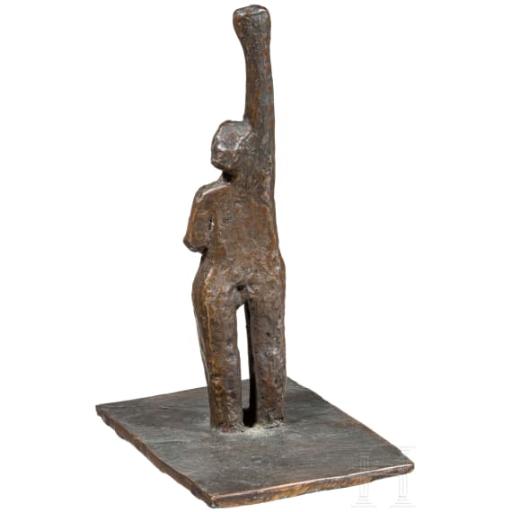 Rolf M&auml;rkl (1931 - 2020) - Bronzeskulptur "Emanze" 1982