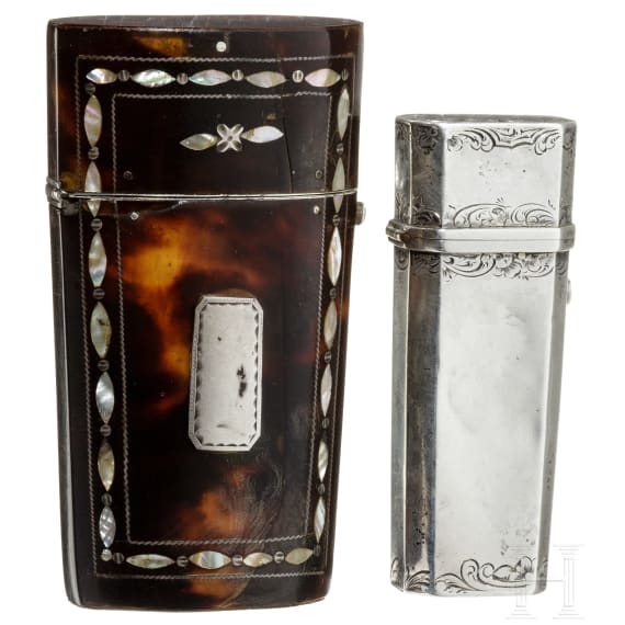 Zwei Reisenecessaire, England, Ende 18. Jhdt.
