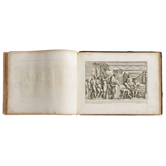 "Admiranda romanarum antiquitatum", Tafelwerk nach Bartoli und Bellori, Italien, 1693