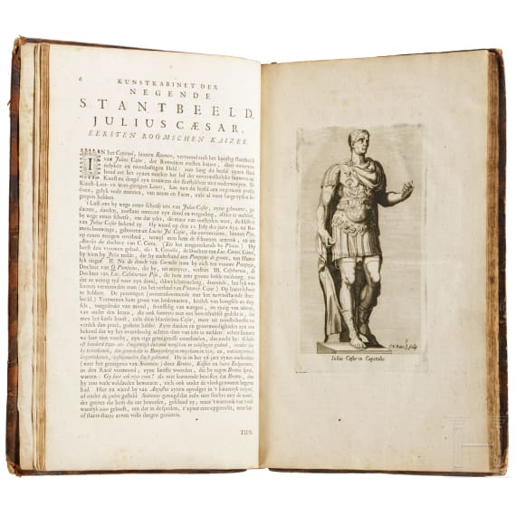 "Kunstkabinet", Tafelwerk &uuml;ber die Standbilder des antiken Roms, Gravenhage, 1737