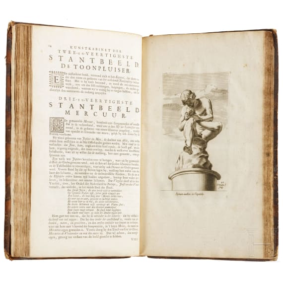 "Kunstkabinet", Tafelwerk &uuml;ber die Standbilder des antiken Roms, Gravenhage, 1737