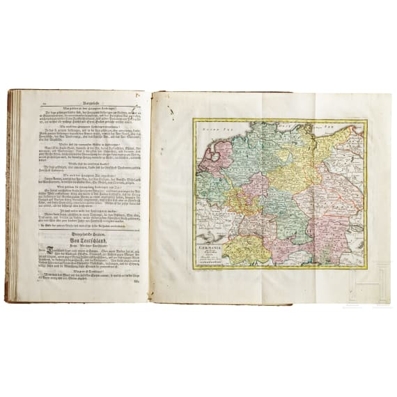 Lenglet du Fresnoy, "Kinder Geographie in 48 Lectionen", dritte Auflage, G.P. Monath, N&uuml;rnberg, 1758