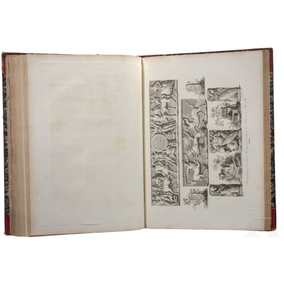 "Les monuments de la France" in 2 B&auml;nden, Alexandre de Laborde, Paris, 1816/1836