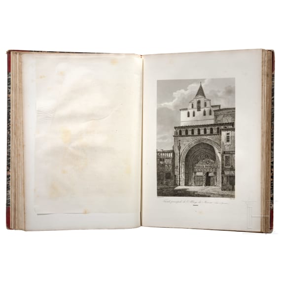 "Les monuments de la France" in 2 Bänden, Alexandre de Laborde, Paris, 1816/1836