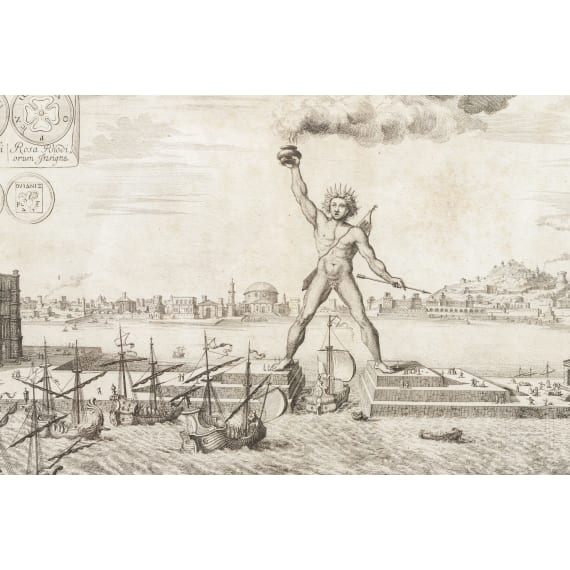 Sechs Kupferstiche mit architektonischen Sehensw&uuml;rdigkeiten, deutsch und Frankreich, 18. Jhdt.