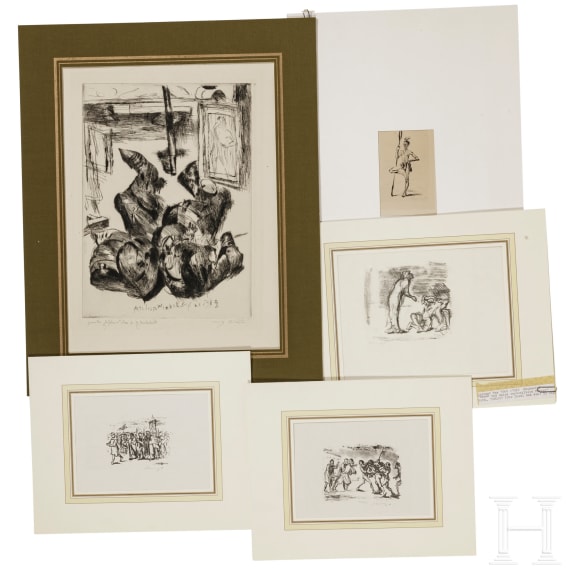Lovis Corinth (1858 - 1925) und Max Slevogt (1868 - 1932) - 16 Grafikbl&auml;tter