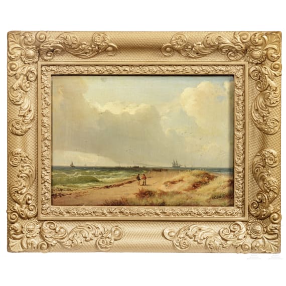 Gustav Adolf Boenisch (1802-87) - "Strand", datiert 1830
