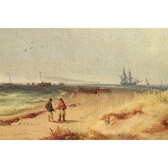 Gustav Adolf Boenisch (1802-87) - "Strand", datiert 1830