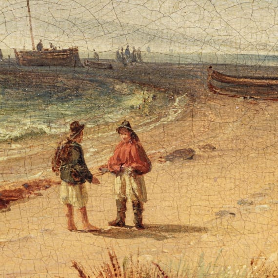 Gustav Adolf Boenisch (1802-87) - "Strand", datiert 1830
