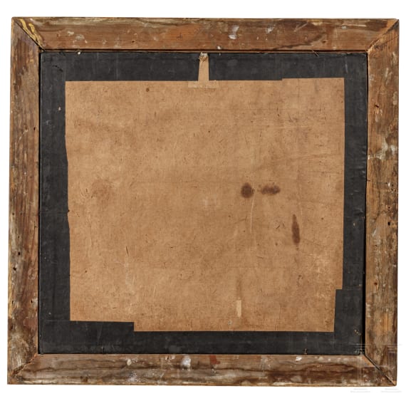 Gem&auml;lde eines Mantelhelmes, signiert J. PAY und datiert 1883