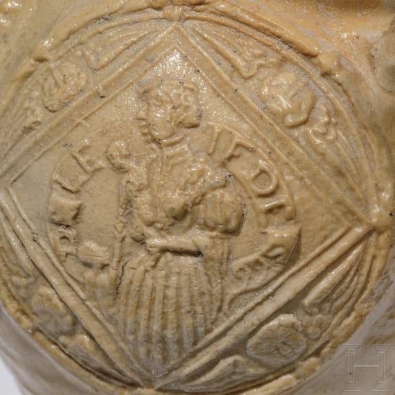 Kleine Sammlung Raenerer Steinzeuggef&auml;&szlig;e, 17./18. Jhdt.