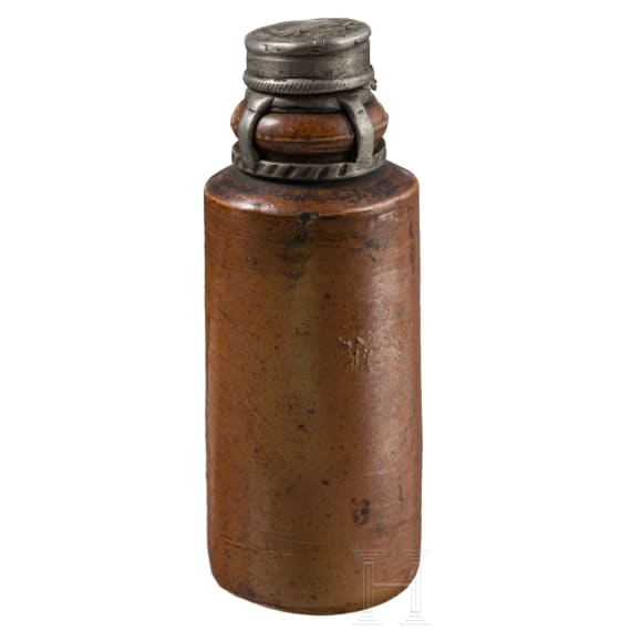 Kleine Schnapsflasche f&uuml;r die Jagd, s&uuml;ddeutsch, wohl 18. Jhdt.