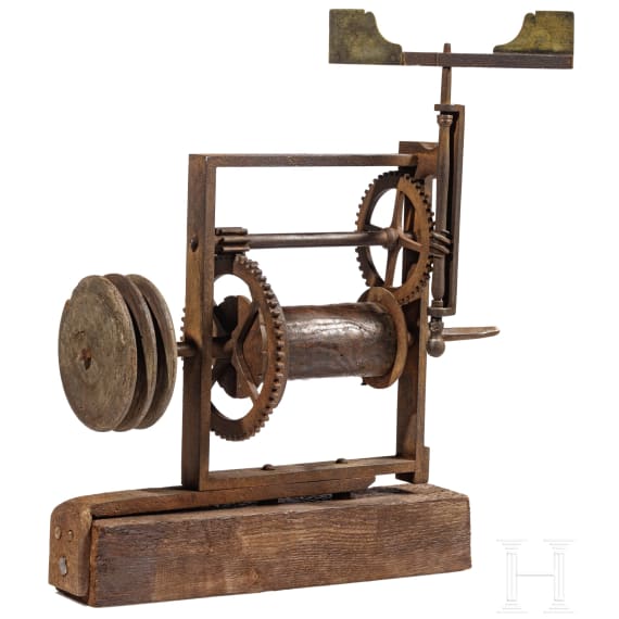 Bratspie&szlig;-Drehmechanik (Rotisserie), Italien, um 1800