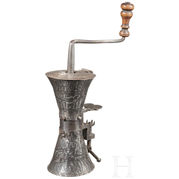 Schmiedeeiserne Kaffeem&uuml;hle, Frankreich, 2. H&auml;lfte 18. Jhdt.