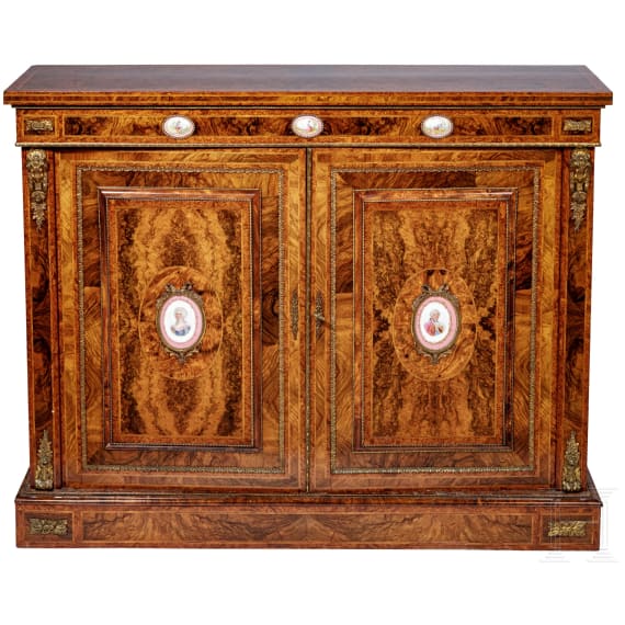 Aufwendig furnierte Anrichte im Louis XVI-Stil, Frankreich, 20. Jhdt.
