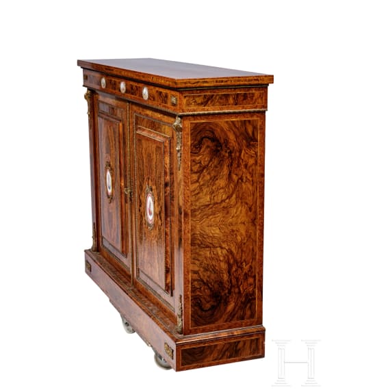 Aufwendig furnierte Anrichte im Louis XVI-Stil, Frankreich, 20. Jhdt.