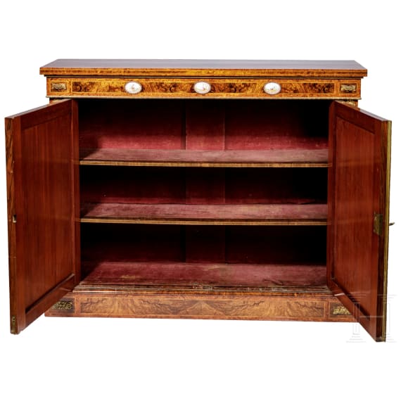Aufwendig furnierte Anrichte im Louis XVI-Stil, Frankreich, 20. Jhdt.