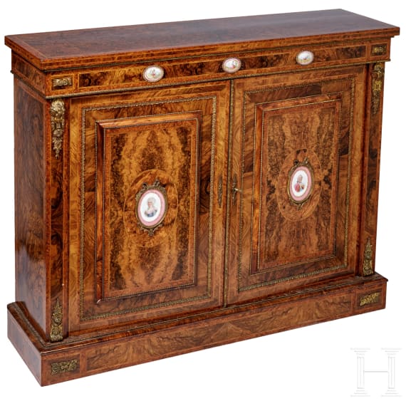 Aufwendig furnierte Anrichte im Louis XVI-Stil, Frankreich, 20. Jhdt.