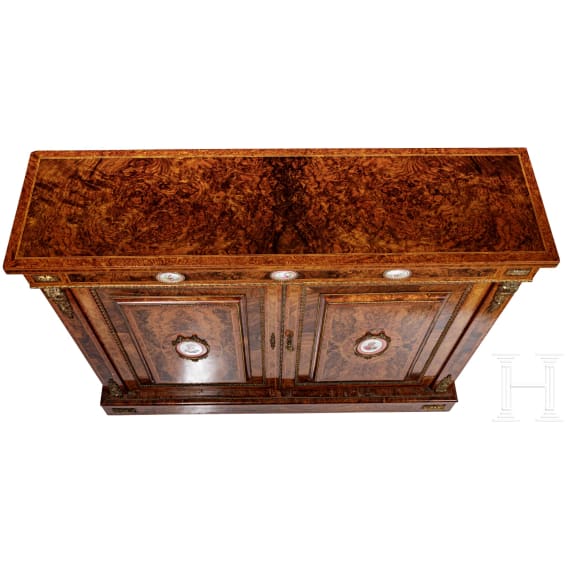 Aufwendig furnierte Anrichte im Louis XVI-Stil, Frankreich, 20. Jhdt.