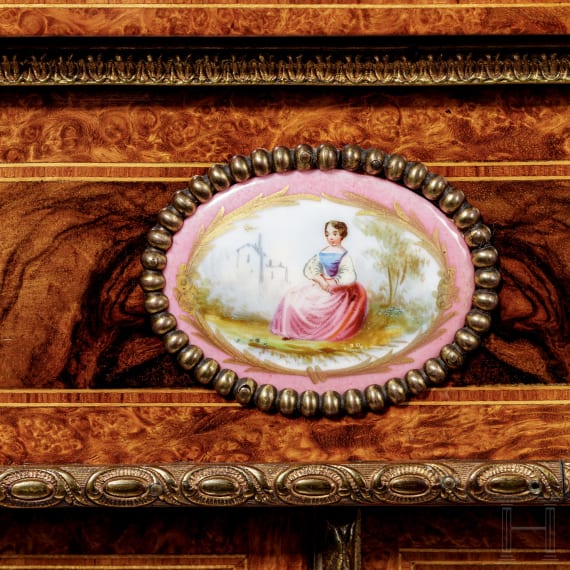 Aufwendig furnierte Anrichte im Louis XVI-Stil, Frankreich, 20. Jhdt.
