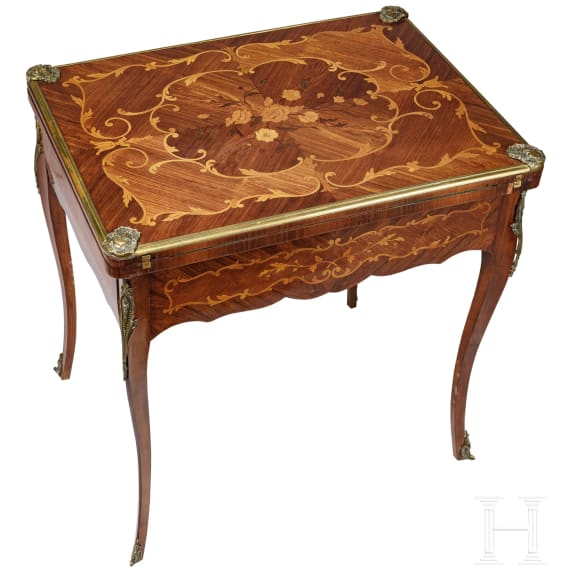 Spieltisch im Stil des 18. Jhdts., deutsch, 20. Jhdt.